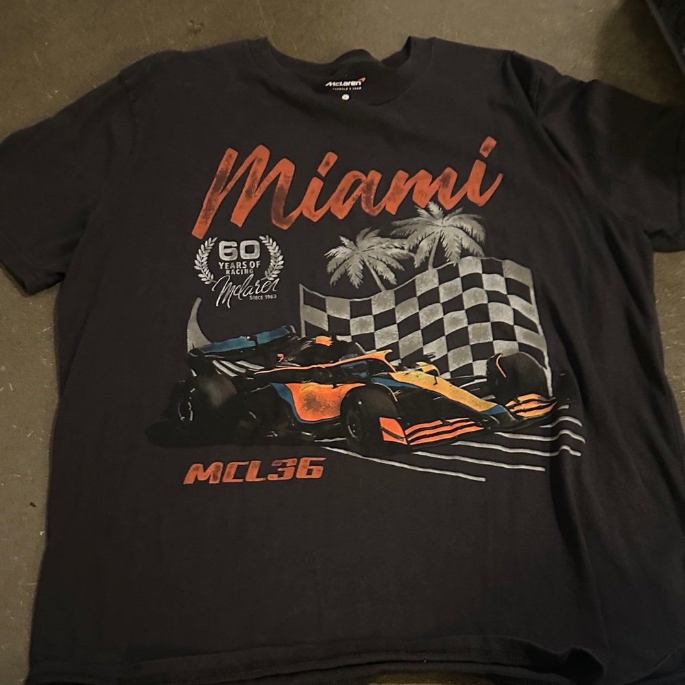 McLaren Miami Racing Black T-Shirt